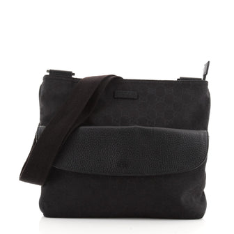Gucci Front Pocket Messenger Bag GG Canvas Medium