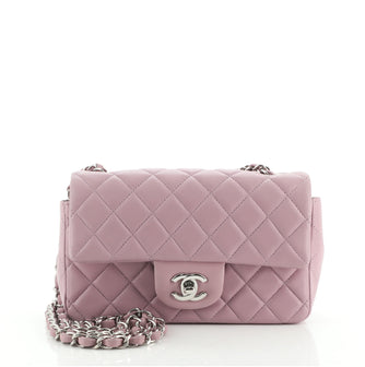 Chanel Classic Single Flap Bag Quilted Lambskin Mini