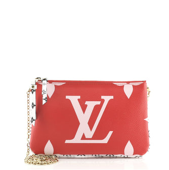 Louis Vuitton Double Zip Pochette Limited Edition Colored Monogram Giant