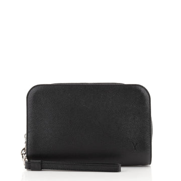 Louis Vuitton Pochette Baikal Clutch Taiga Leather