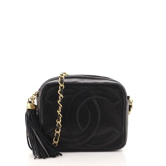 Chanel Vintage CC Tassel Camera Bag Lambskin Mini