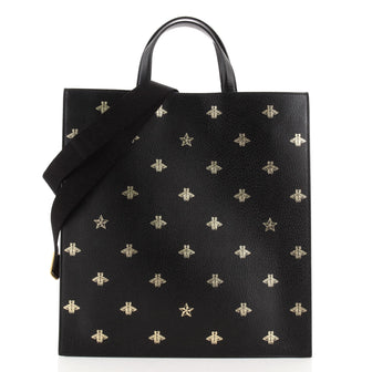 Gucci Convertible Soft Open Tote Printed Leather Tall