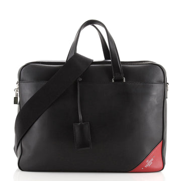 Valentino Convertible Zip Around Briefcase Leather Large