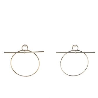 Hermes Loop Earrings Sterling Silver