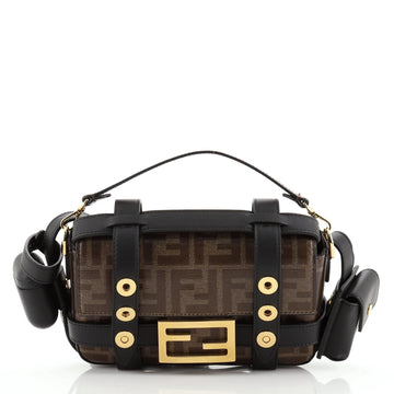 Fendi Baguette Cage Bag Zucca Coated Canvas and Leather Mini
