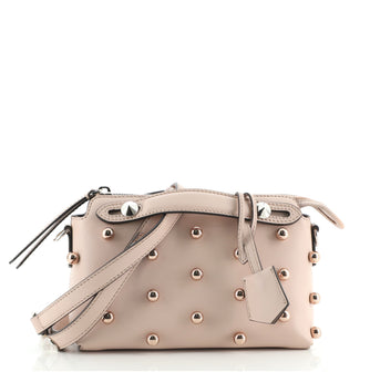 Fendi By The Way Satchel Studded Leather Mini