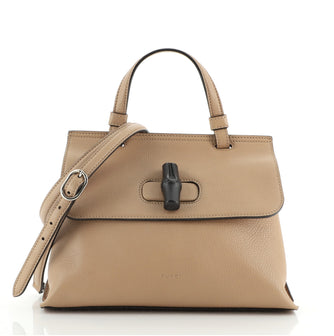 Gucci Bamboo Daily Top Handle Bag Leather Small
