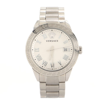 Versace Daphnis Date Quartz Watch Stainless Steel 41