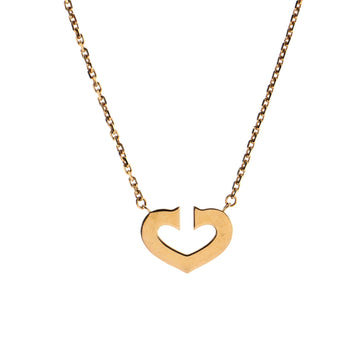 Cartier C Heart de Cartier Pendant Necklace 18K Rose Gold