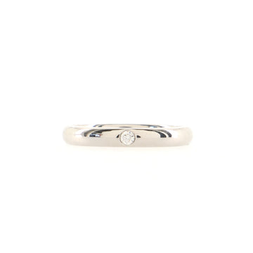 Harry Winston Single Diamond Band Ring Platinum with Diamond