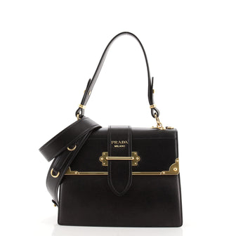 Prada Cahier Convertible Shoulder Bag City Calf and Saffiano Medium