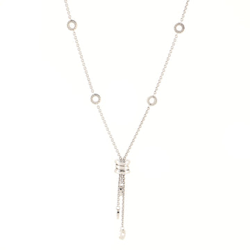 Bvlgari B.Zero1 3 Charm Necklace 18K White Gold