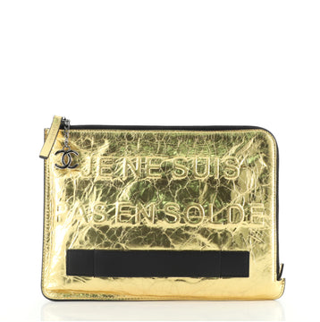Chanel Feminine Pouch Crinkled Leather Medium