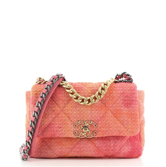 Chanel 19 Flap Bag Quilted Tweed Medium