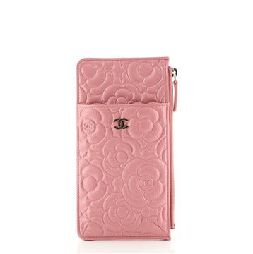 Chanel Classic Phone Case Pouch Camellia Caviar