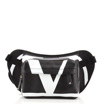 Valentino VLogo Belt Bag Printed Leather