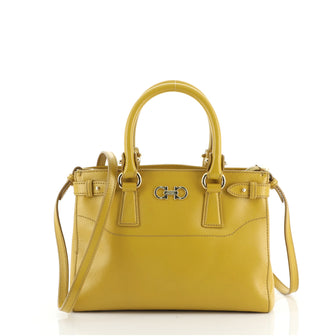 Salvatore Ferragamo Batik Tote Leather Small