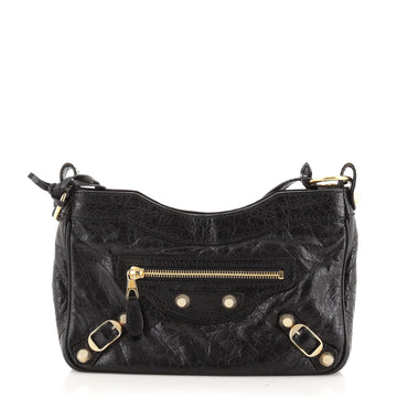 Balenciaga Hip Giant Studs Crossbody Bag Leather
