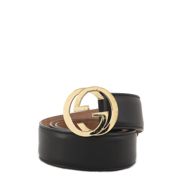 Gucci Interlocking G Belt Leather Wide