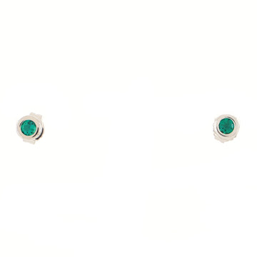 Tiffany & Co. Color By The Yard Stud Earrings Sterling Silver with Tsavorite
