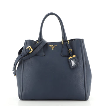 Prada Convertible Shopper Tote Vitello Daino Large