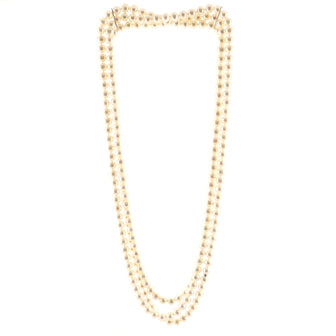 Tiffany & Co. Ziegfeld Pearl Long Necklace Freshwater Pearls with Sterling Silver 6-7mm