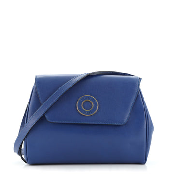 Celine Vintage Circle Logo Crossbody Bag Leather Small