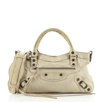 Balenciaga First Classic Studs Bag Leather