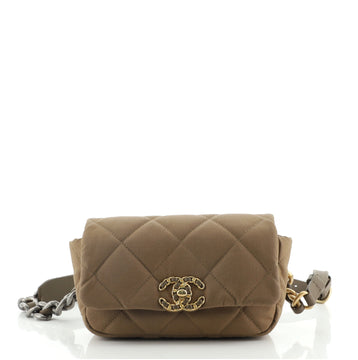 Chanel 19 Waist Bag Quilted Canvas