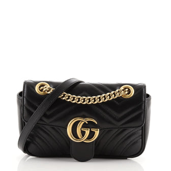 Gucci GG Marmont Flap Bag Matelasse Leather Mini