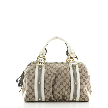Gucci Interlocking Boston Bag GG Canvas Medium