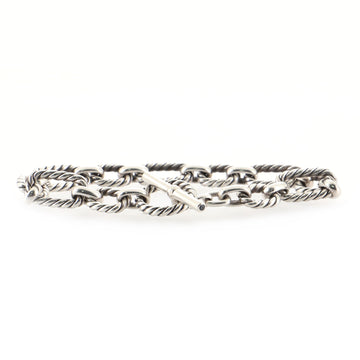 David Yurman Chain Link Bracelet Sterling Silver Medium