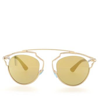 Christian Dior So Real Aviator Sunglasses Acetate and Metal
