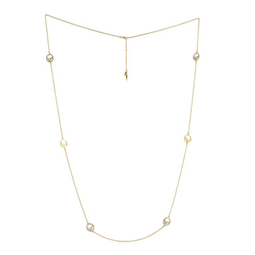 Fendi F Is Fendi Multi Ornament Long Necklace Metal
