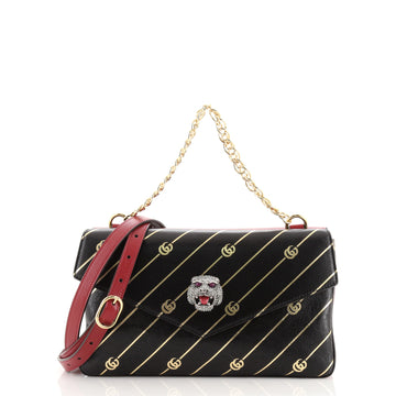 Gucci Thiara Double Shoulder Bag Printed Leather Medium