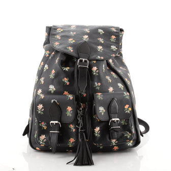 Saint Laurent Festival Backpack Printed Leather Medium