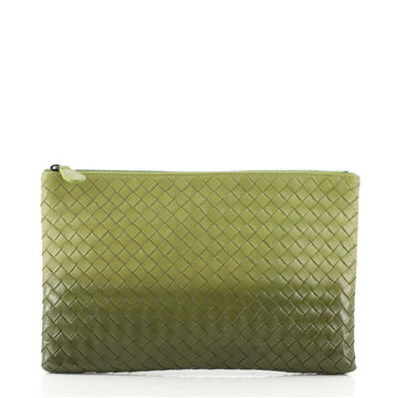 Bottega Veneta Zip Pouch Ombre Intrecciato Nappa Large