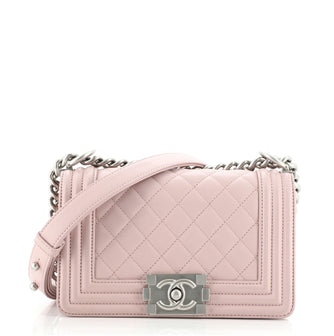 Chanel Boy Flap Bag Quilted Calfskin Small