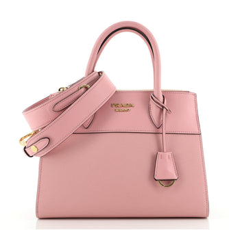 Prada Paradigme Tote Saffiano with City Calf Small
