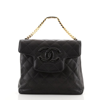 Chanel Vintage ID Bracelet Flap Bag Quilted Lambskin Medium