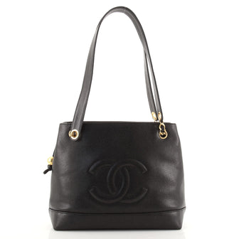 Chanel Vintage Timeless Chain Shoulder Bag Caviar Medium