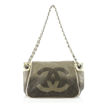 Chanel Hollywood Accordion Flap Bag Perforated Leather Small