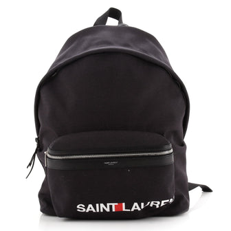 Saint Laurent City Backpack Printed Canvas