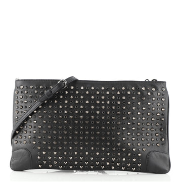 Christian Louboutin Loubiposh Clutch Spiked Leather