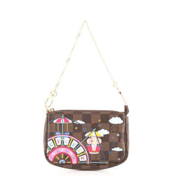 Louis Vuitton Pochette Accessoires Limited Edition Vivienne Xmas Damier Mini