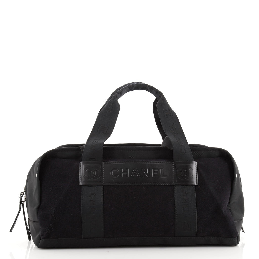 Chanel Sport Line Duffle Bag Nylon and Felt Medium Black 7863223