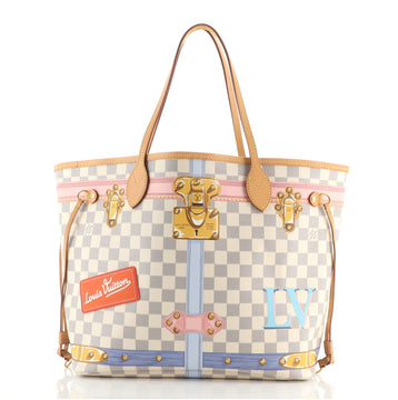 Louis Vuitton Neverfull NM Tote Limited Edition Damier Summer Trunks MM