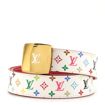 Louis Vuitton LV Cut Reversible Belt Monogram Multicolor and Leather Medium