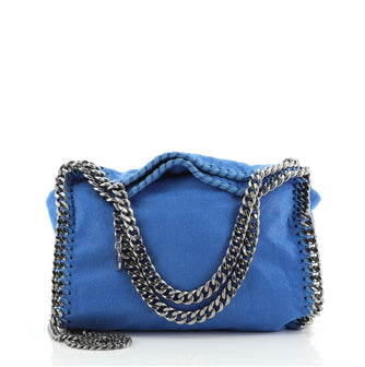 Stella McCartney Falabella Fold Over Crossbody Bag Shaggy Deer Mini