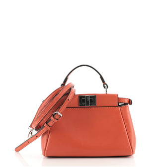 Fendi Peekaboo Bag Leather Micro